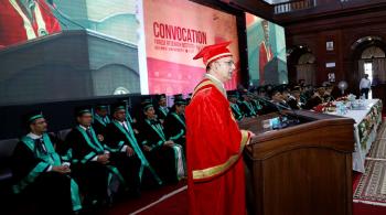 Convocation, Forest Research Institute, Deemed University, Dehra Dun on 04th October, 2017. 