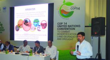 UNCCD COP-14 à¤®à¥‡à¤‚ à¤¦à¤¿à¤¨à¤¾à¤‚à¤• 13 à¤¸à¤¿à¤¤à¤‚à¤¬à¤°, 2019 à¤•à¥‹ à¤­à¤¾à¤°à¤¤à¥€à¤¯ à¤µà¤¾à¤¨à¤¿à¤•à¥€ à¤…à¤¨à¥à¤¸à¤‚à¤§à¤¾à¤¨ à¤”à¤° à¤¶à¤¿à¤•à¥à¤·à¤¾ à¤ªà¤°à¤¿à¤·à¤¦ à¤¦à¥à¤µà¤¾à¤°à¤¾ à¤†à¤¯à¥‹à¤œà¤¿à¤¤ à¤µà¤¨ à¤µà¤¨ à¤­à¥‚à¤®à¤¿ à¤•à¥€ à¤•à¤Ÿà¤¾à¤ˆ à¤”à¤° à¤¸à¤‚à¤¯à¥‹à¤œà¤¨ à¤®à¤°à¥à¤¸à¥à¤¥à¤²à¥€à¤•à¤°à¤£ à¤•à¥‡ à¤¸à¤¾à¤‡à¤¡ à¤ˆà¤µà¥‡à¤‚à¤Ÿ à¤•à¥€ à¤à¤•